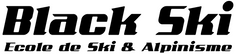 logo black ski ecole de ski 